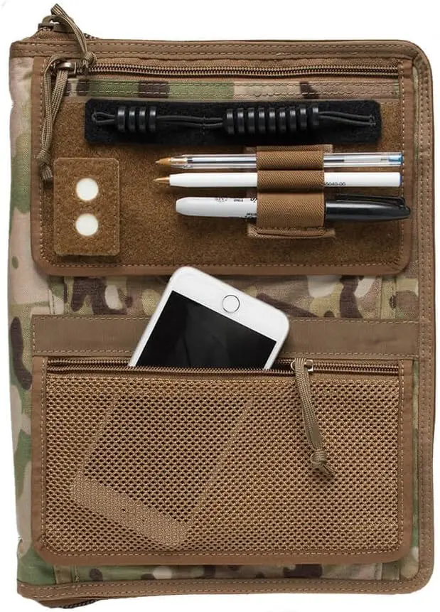 TACTICAL NOTEBOOK COVERS Tactical Admin Notebook Cover System | Zippered Map