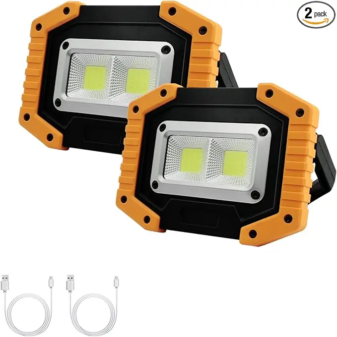 Tekstap LED Work Light Rechargeable, 30W 2000LM Portable Waterproof
