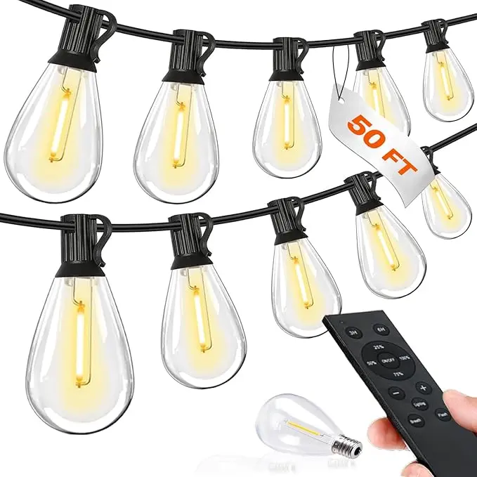 Tenmiro 50FT LED Outdoor String Lights