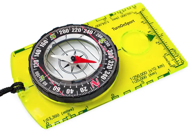 TurnOnSport Orienteering Compass - Green