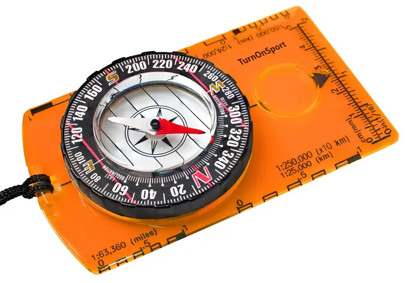 TurnOnSport Orienteering Compass - Orange