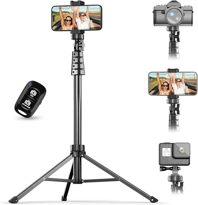 UBeesize 62" Phone Tripod & Selfie Stick