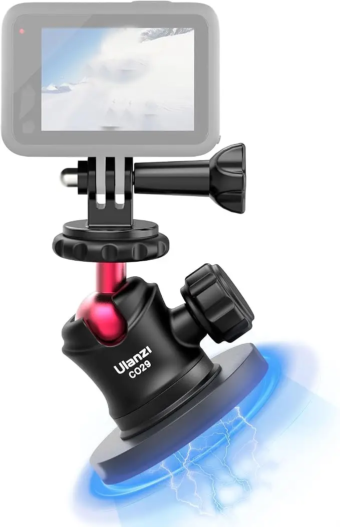 ULANZI Magnetic Camera Mount for Action Camera, Strong Magnetic Mount