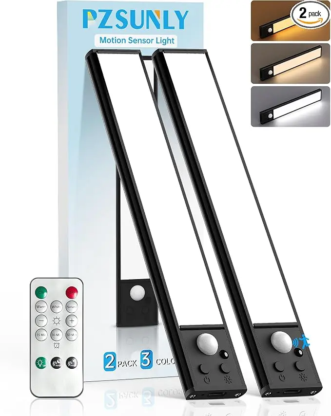 Under Cabinet Lighting Wireless, Motion Sensor Light Indoor Rechargeable