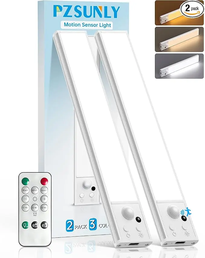 Under Cabinet Lighting Wireless, Rechargeable Motion Sensor Light Indoor
