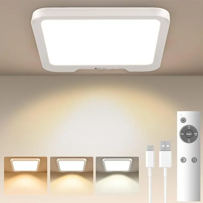 USB C Rechargeable Motion Sensor Ceiling Light 550LM