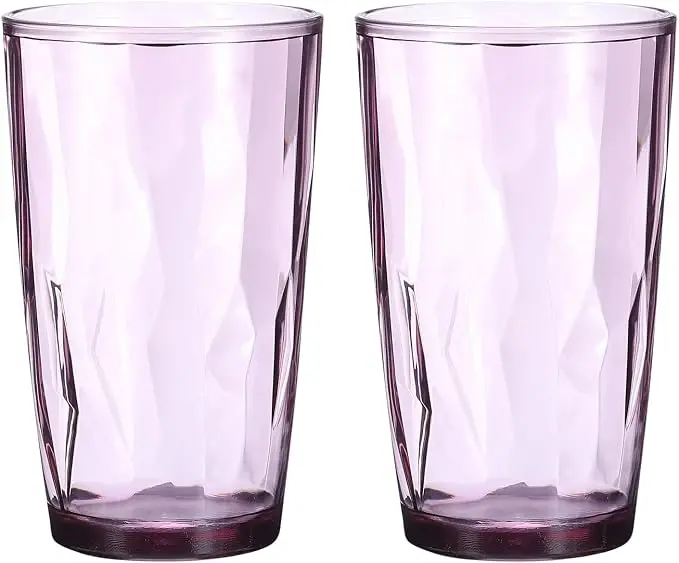 uxcell 17oz Acrylic Drinking Glasses