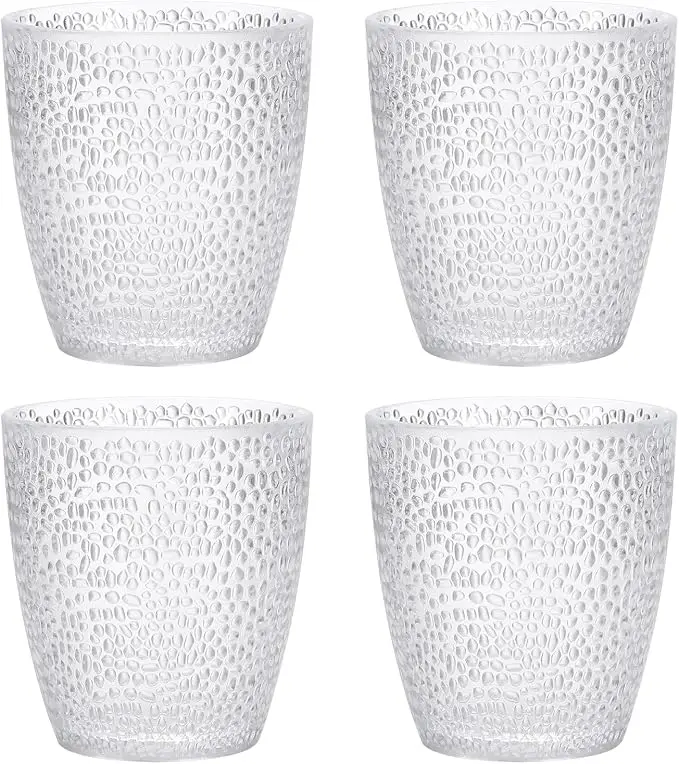 uxcell 7oz Acrylic Drinking Glasses, Transparent