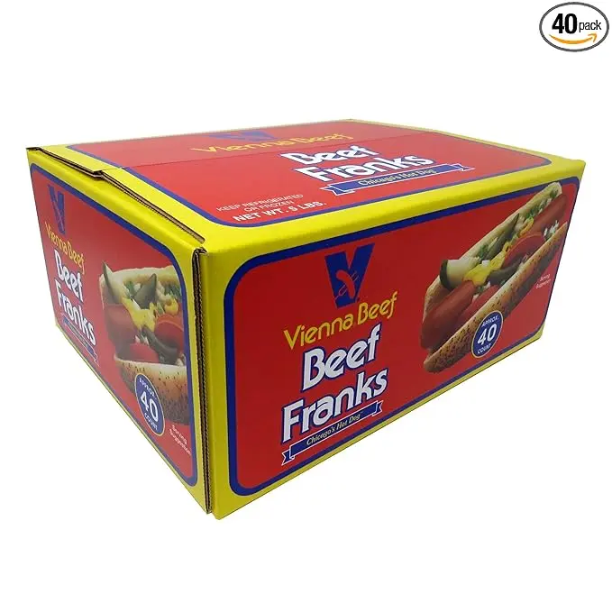 Vienna® Beef Regular Skinless Franks 6" 8