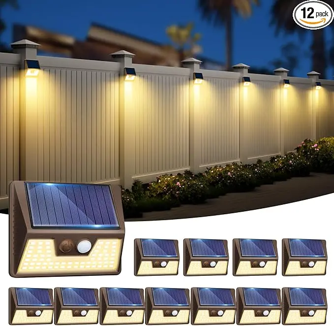vighep 12 Pack Solar Motion Lights