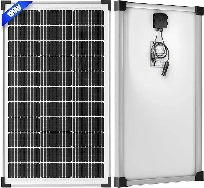 Voltset 100W 12V Solar Panel, High Efficiency 9BB Cell Monocrystalline Solar