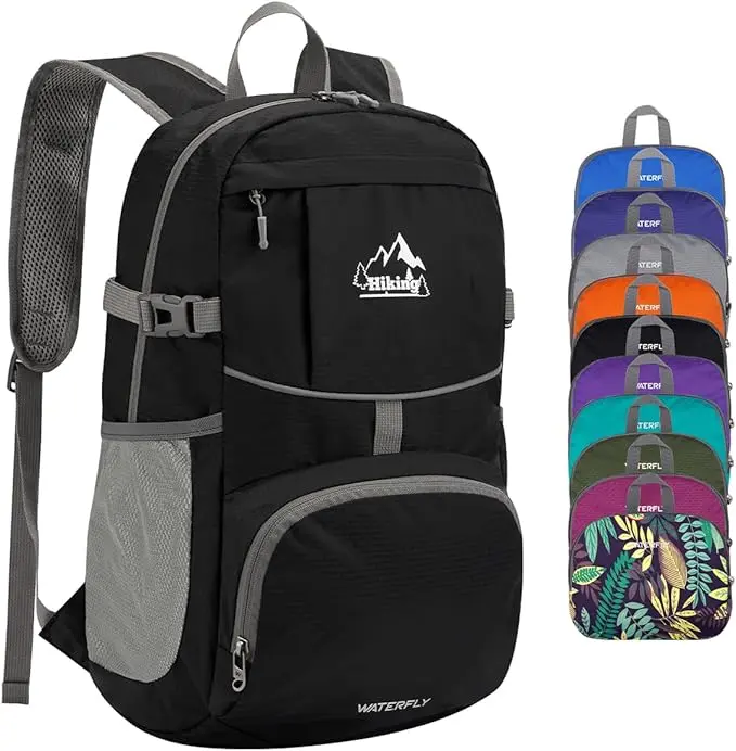 WATERFLY Hiking Packable Daypack Backpack