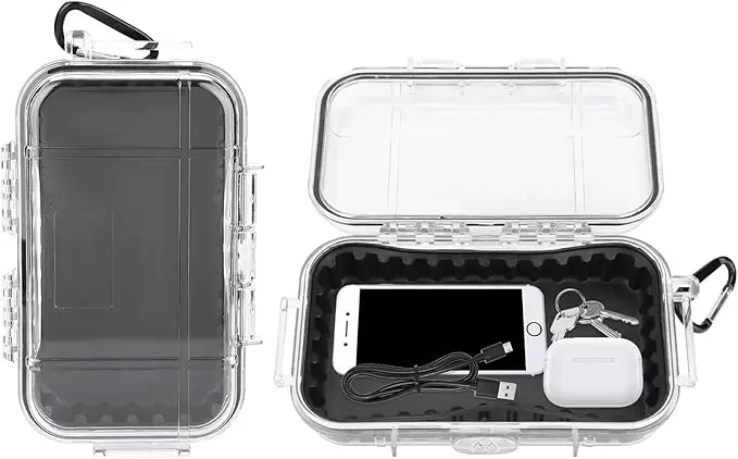 Waterproof Dry Box Protective Case, IP67 Water Resistant Portable Micro Case