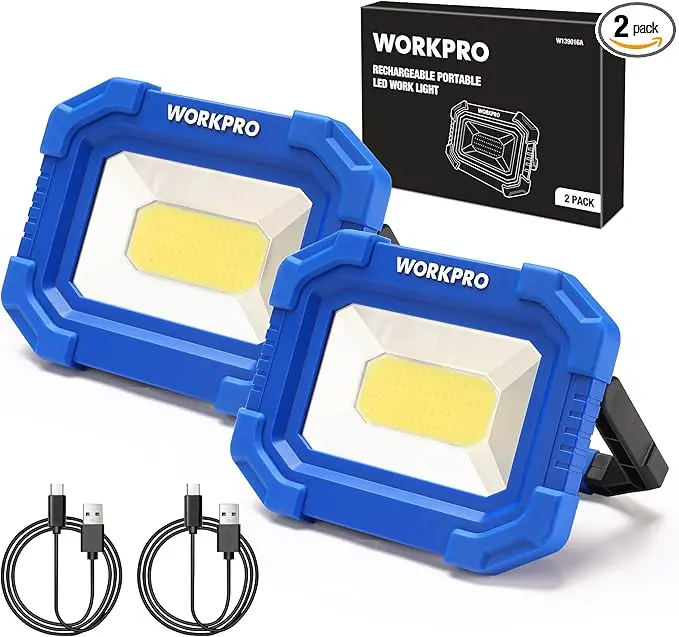 WORKPRO LED Work Light, Rechargeable Magnetic Work Lights