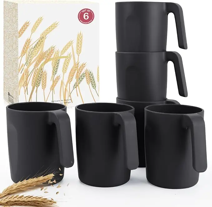 Wrova 16oz Wheat Straw Cups