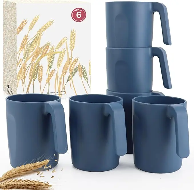 Wrova 16oz Wheat Straw Cups