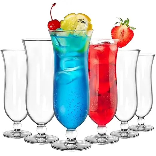 Yesland 6 Pack Hurricane Glass