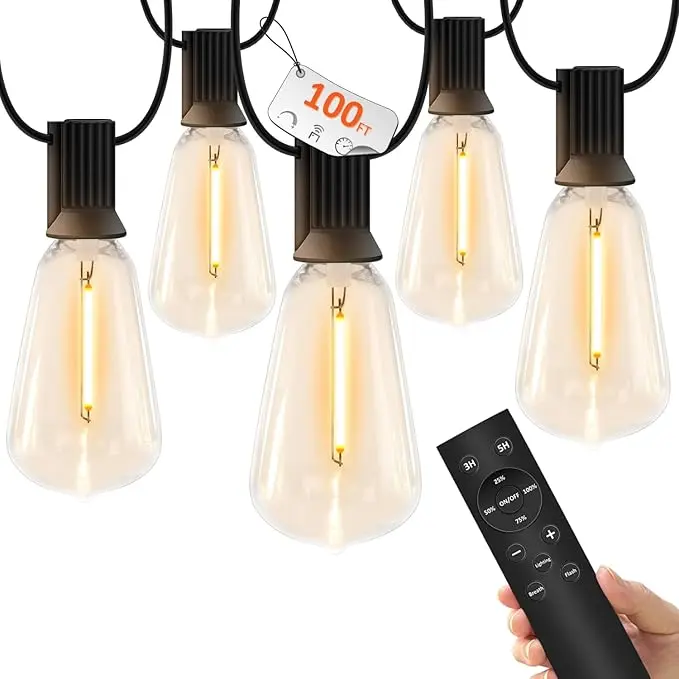 YOYONACY 100 FT Outdoor String Lights
