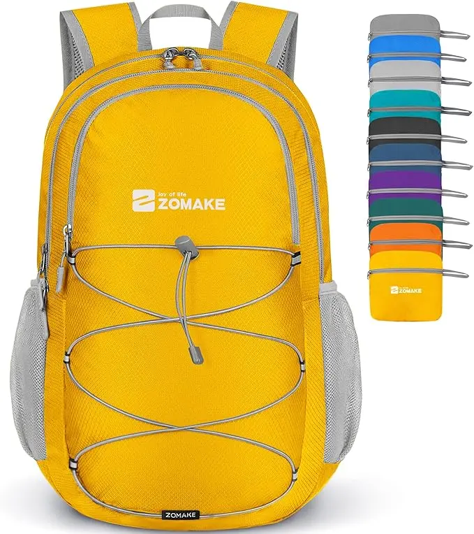 ZOMAKE Lightweight Packable Backpack 28L, Foldable Backpacks Water Resistant
