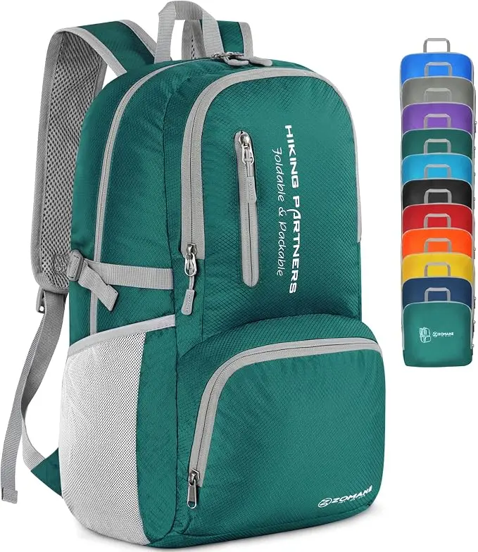 ZOMAKE Lightweight Packable Backpack, 35L Light Foldable Hiking Backpacks Water
