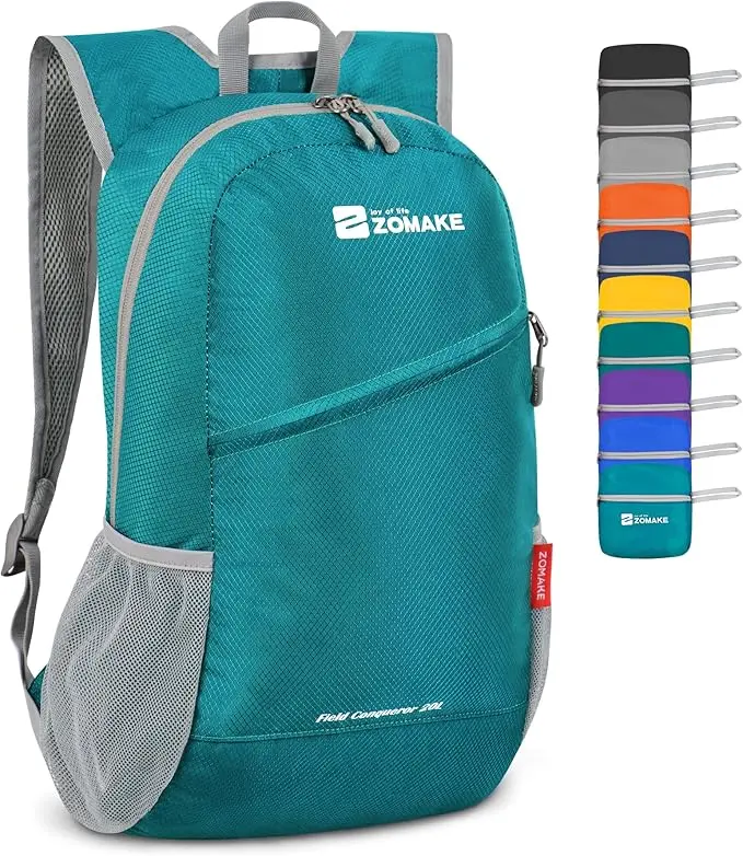 ZOMAKE Lightweight Packable Backpack, Foldable Backpacks Small Daypack